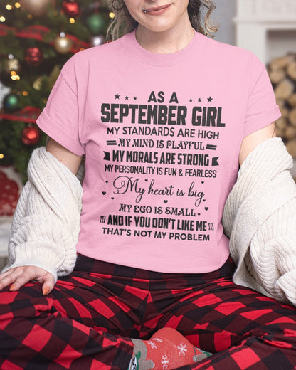 AS A SEPTEMBER GIRL - MY STANDARDS ARE HIGH - DTSM09 (SKU05-64-09)