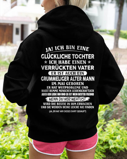 MAI – VERRÜCKTER VATER & GRUMMELIGER ALTER MANN – LUSTIGES GESCHENK FÜR TOCHTER VON PAPA - DTSM05 (SKU2605-168-05)