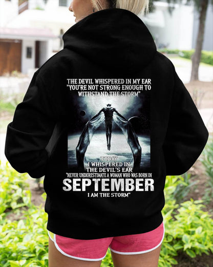 September - The Devil Whispered In My Ear - T-Shirt For Woman - DTSM09 (SKU-CHAUU-09)