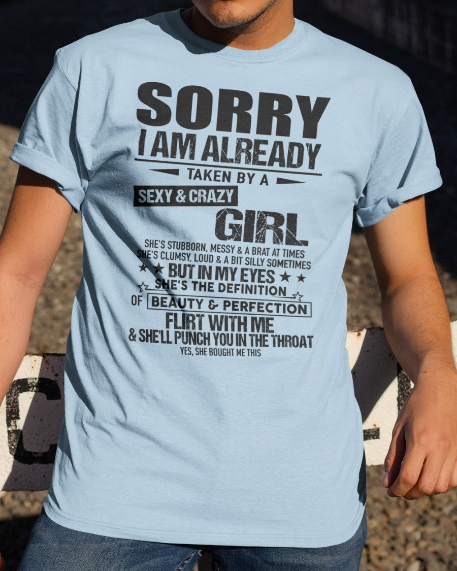 Sexy & Crazy Girlfriend Tee - Perfect T-Shirt For Your Boyfriend DTSM00 (SKU.SR.GIRL-00)