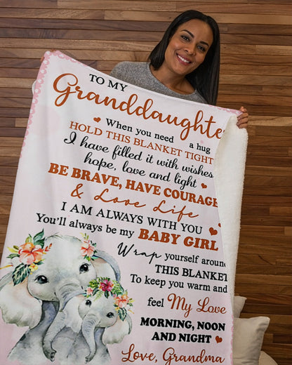 Special gift for your granddaughter blanket - from Grandma