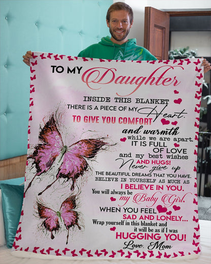 Special gift for daughter from mom blanket