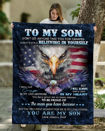 Special gift for Son Blanket From Dad