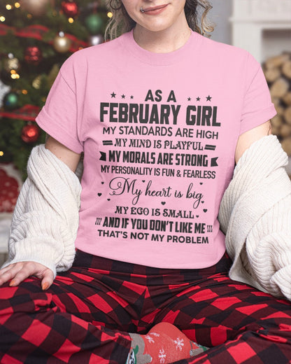 AS A FEBRUARY GIRL - MY STANDARDS ARE HIGH - DTSM02 (SKU05-64-02)