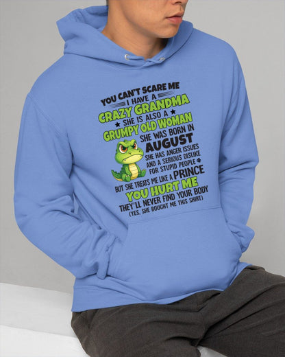 AUGUST - YOU CAN'T SCARE ME - FOR GRANDSON - GIFT FROM GRANDMA - NTTD08 (SKU09-85-08)