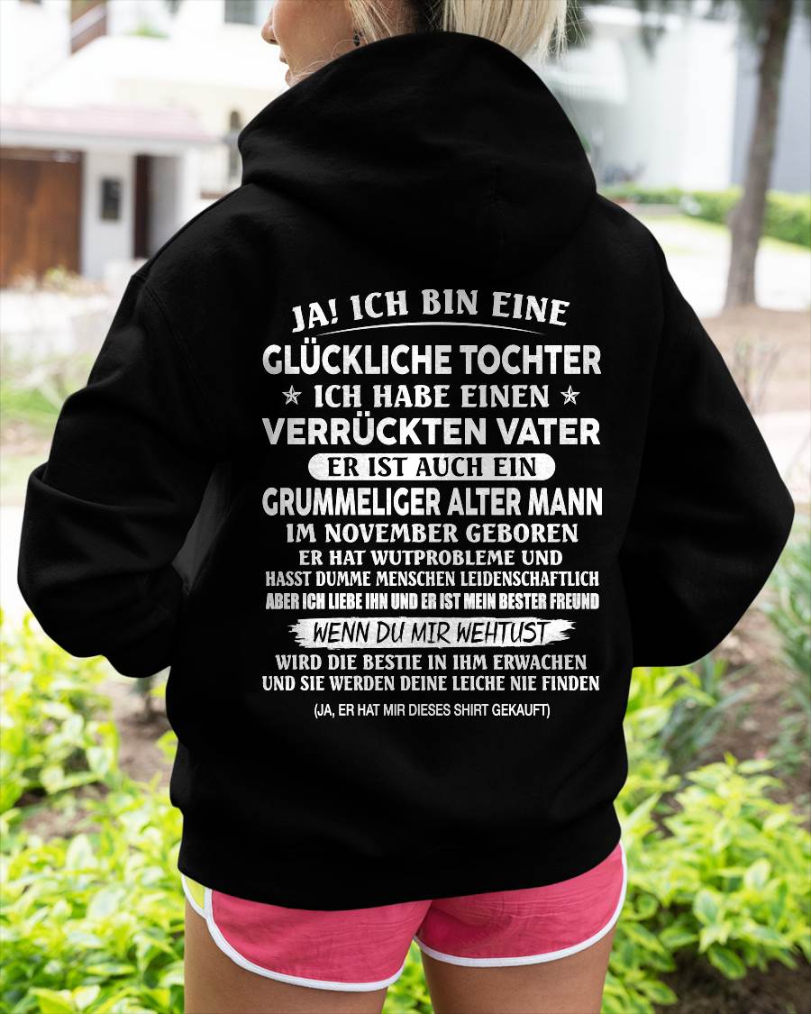 NOVEMBER – VERRÜCKTER VATER & GRUMMELIGER ALTER MANN – LUSTIGES GESCHENK FÜR TOCHTER VON PAPA - DTSM11 (SKU2605-168-11)