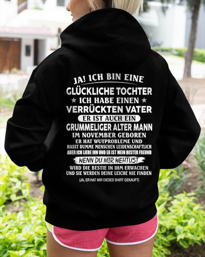 NOVEMBER – VERRÜCKTER VATER & GRUMMELIGER ALTER MANN – LUSTIGES GESCHENK FÜR TOCHTER VON PAPA - DTSM11 (SKU2605-168-11)
