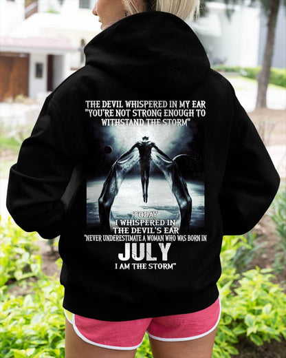 July - The Devil Whispered In My Ear - T-Shirt For Woman - DTSM07 (SKU-CHAUU-07)