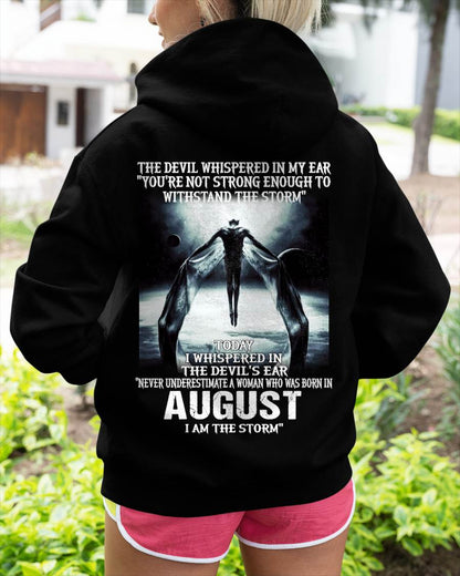 August - The Devil Whispered In My Ear - T-Shirt For Woman - DTSM08 (SKU-CHAUU-08)