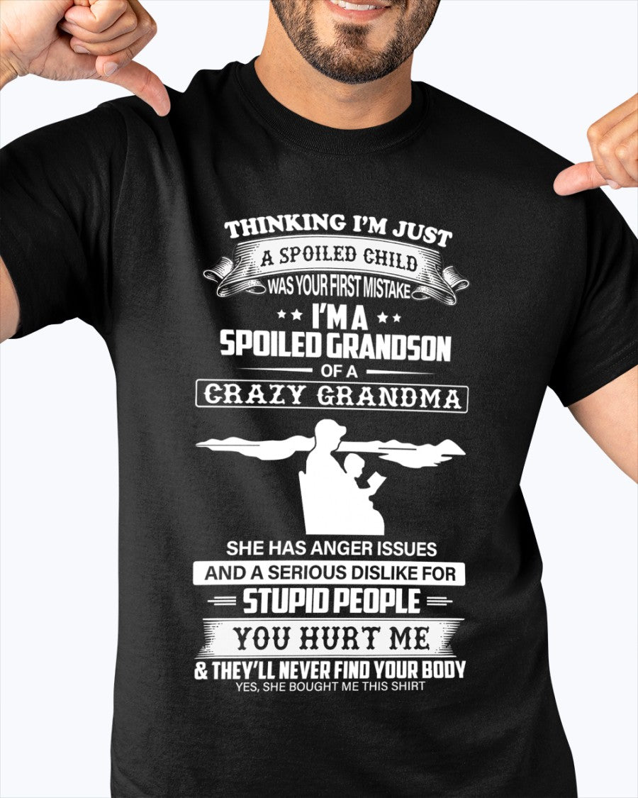 Spoiled by Grandma Shirt – From Grandma to Grandson NTTD00 (SKU-GMS2-00)