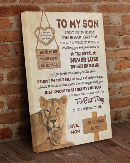 To My Son From Mom Canvas (SKUC07-09)