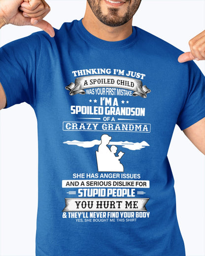 Spoiled by Grandma Shirt – From Grandma to Grandson NTTD00 (SKU-GMS2-00)