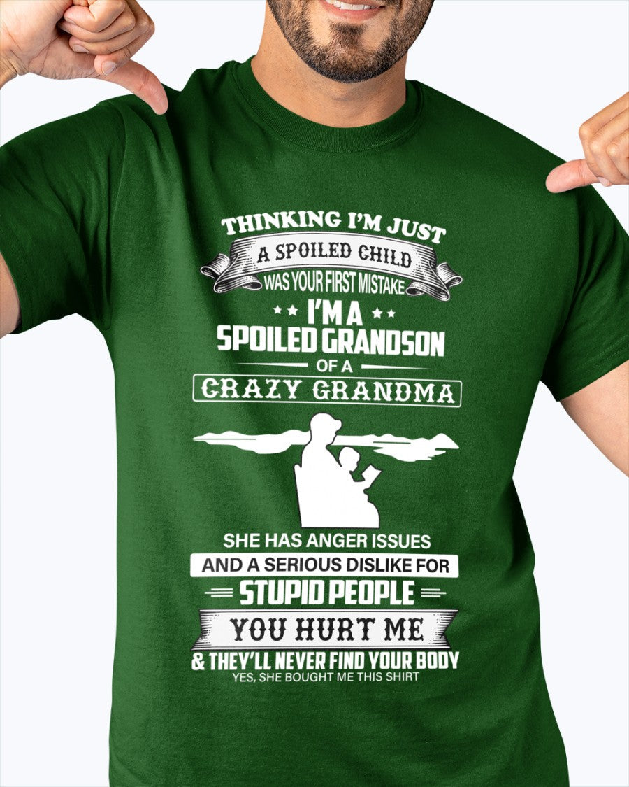 Spoiled by Grandma Shirt – From Grandma to Grandson NTTD00 (SKU-GMS2-00)