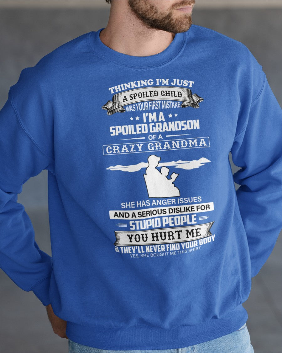 Spoiled by Grandma Shirt – From Grandma to Grandson NTTD00 (SKU-GMS2-00)