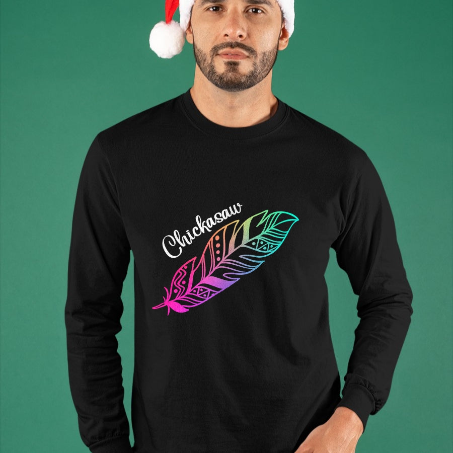 Native American T-Shirts, Vintage Native American Unisex T-Shirt/Hoodie/Sweatshirt HLT00 - Indigenous Feather Tee Native American Chickasaw Tribe T-Shirt