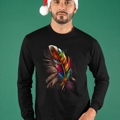 Native American T-Shirts, Vintage Native American Unisex T-Shirt/Hoodie/Sweatshirt HLT00 - Feather Southwest Native American Indian Tribal Art Graphic T-Shirt