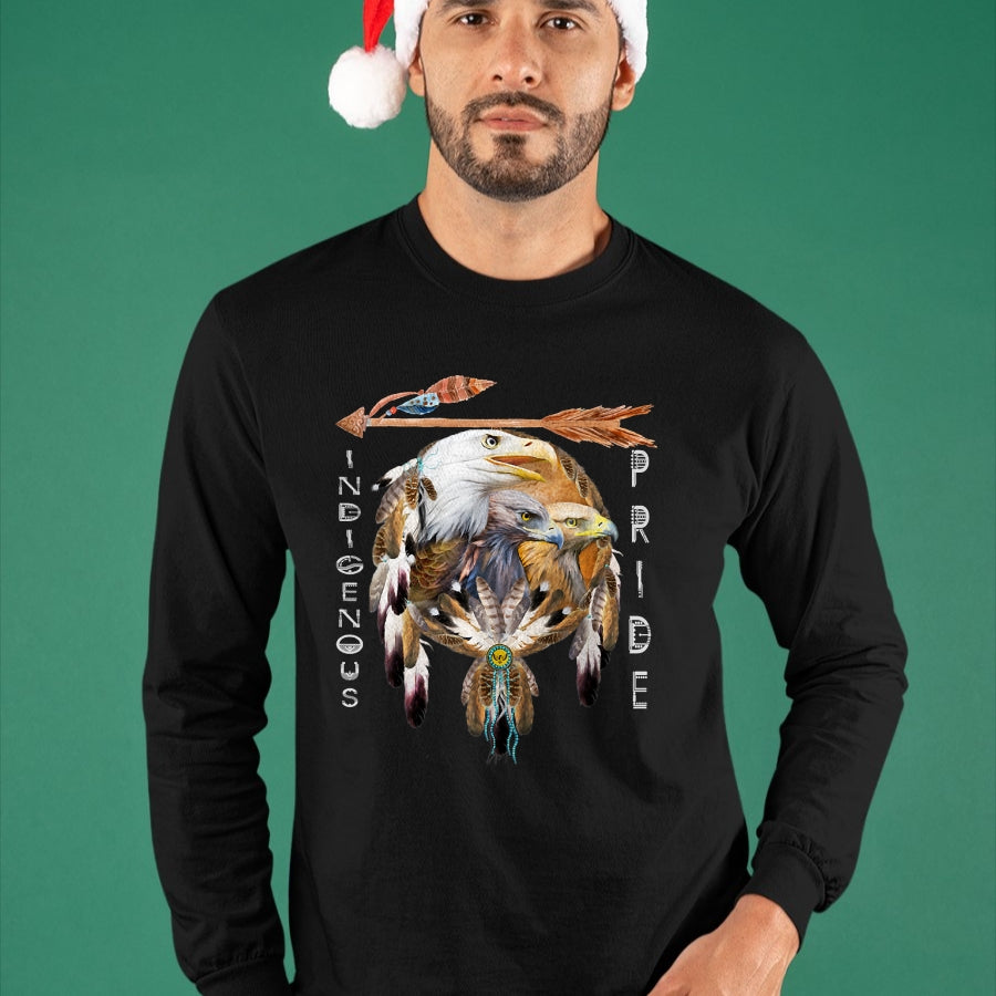 Native American T-Shirts, Vintage Native American Unisex T-Shirt/Hoodie/Sweatshirt HLT00 - Native American Indian Tribal Art T-Shirt