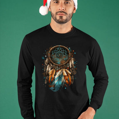 Native American T-Shirts, Vintage Native American Unisex T-Shirt/Hoodie/Sweatshirt HLT00 - Native American Dreamcatcher Indian Design T-Shirt (3)