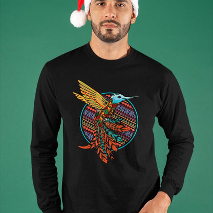 Native American T-Shirts, Vintage Native American Unisex T-Shirt/Hoodie/Sweatshirt HLT00 - Hummingbird Tribal Art Native American Indian Indigenous T-Shirt