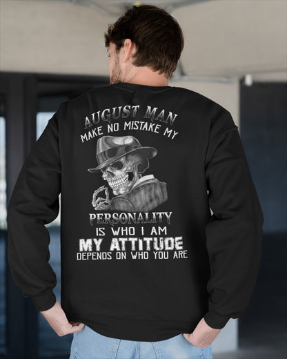 August Man Skull T-Shirt – Personality and Attitude Quote Tee - DTSM08 (SKU08-38-08)