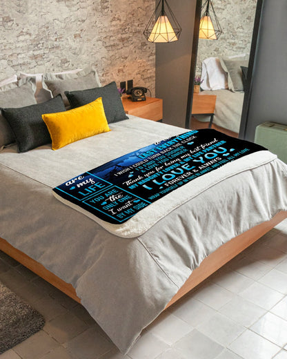 Gift for husband from wife blanket