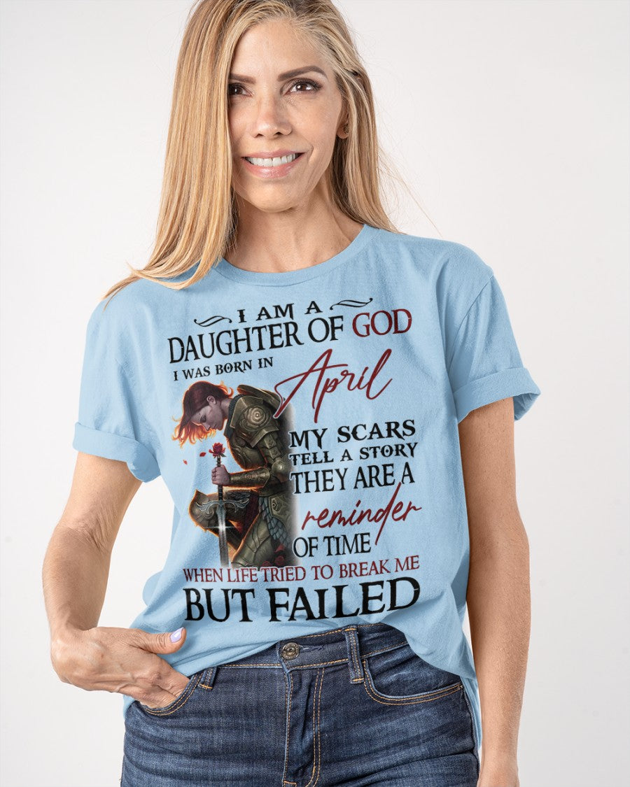 April Daughter Of God - Perfect T-Shirt For You DTSM04 (SKU07-97-04)