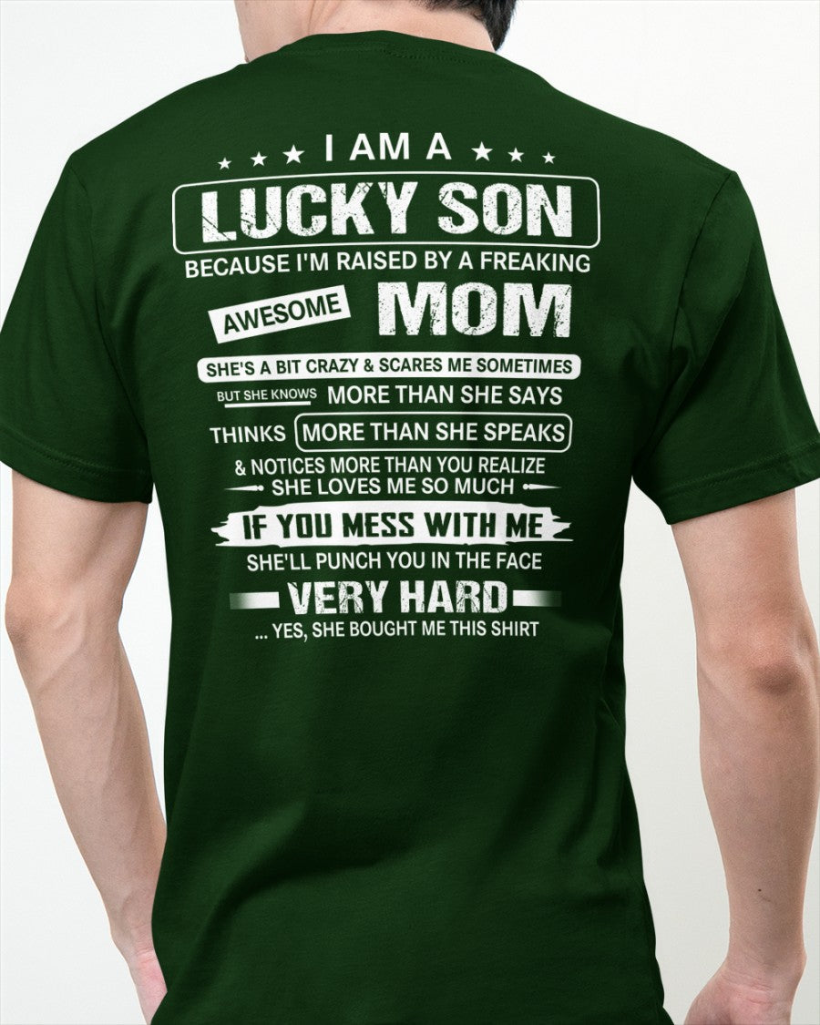 Lucky Son Of Awesome Mom - Perfect Gift For Your Son - DTSM00 (SKU07-136-00)