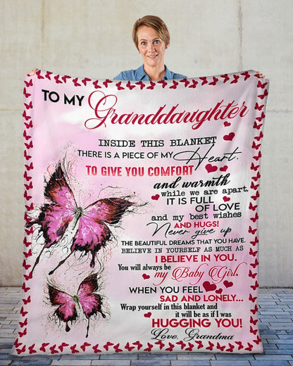 Special Gift for Your Granddaughter - From Grandma Blanket (SKUB12-05)