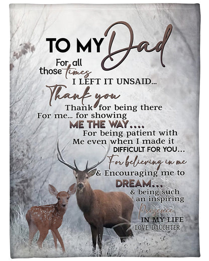 Special gift for your Dad from daughter Blanket