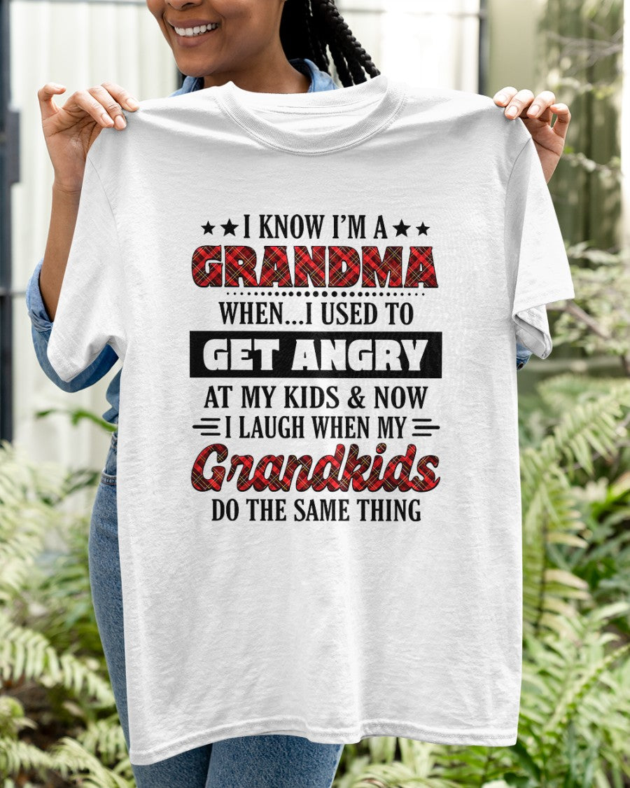 KNOW I'M A GRANDMA WHEN... I USED TO GET ANGRY AT MY KIDS & NOW I LAUGH WHEN MY GRANDKIDS DO THE SAME THING - from grandma NTTD00 (SKU07-111)