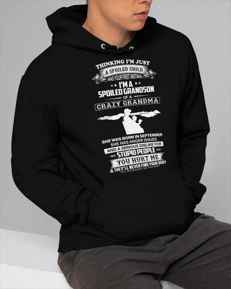 Spoiled by Grandma Shirt September Edition – From Grandma to Grandson NTTD09 (SKU-GMS2-09)