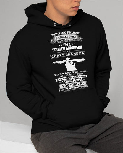 Spoiled by Grandma Shirt September Edition – From Grandma to Grandson NTTD09 (SKU-GMS2-09)