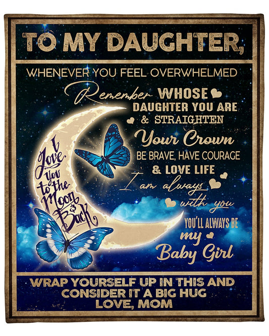 To my Daughter from Mom Blanket