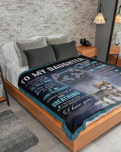 Special blanket for Daughter - From Mom blanket (SKU26B-01-15)