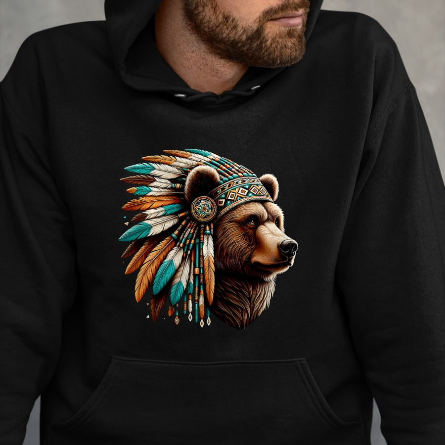 Native American T-Shirts, Vintage Native American Unisex T-Shirt/Hoodie/Sweatshirt HLT00 - Retro Native American Indian Chief Men Women Sitting Bull T-Shirt (1)