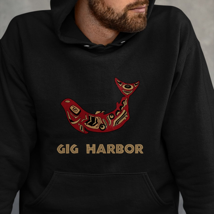 Native American T-Shirts, Vintage Native American Unisex T-Shirt/Hoodie/Sweatshirt HLT00 - Gig Harbor Washington Native American Salmon Fishermen Gift T-Shirt