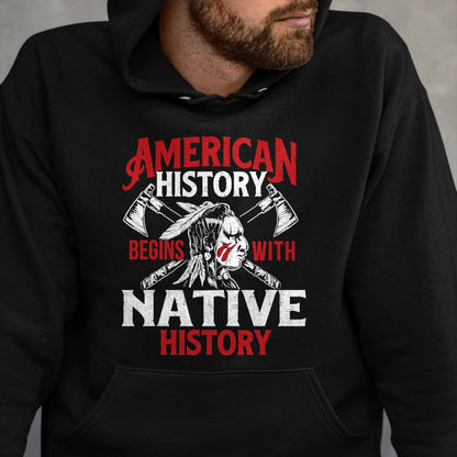 Native American T-Shirts, Vintage Native American Unisex T-Shirt/Hoodie/Sweatshirt HLT00 - Native History - Indigenous Indian Native American Blood T-Shirt (1)