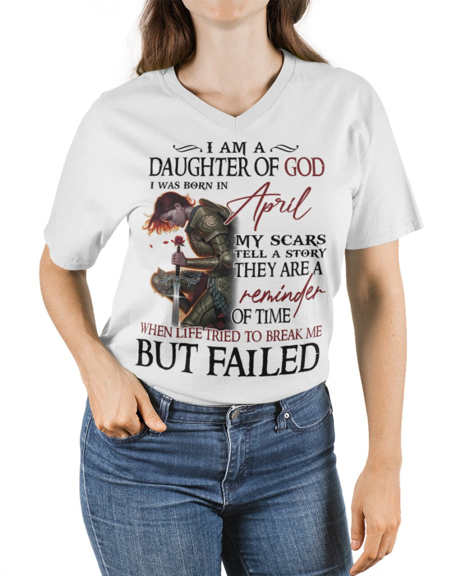 April Daughter Of God - Perfect T-Shirt For You DTSM04 (SKU07-97-04)