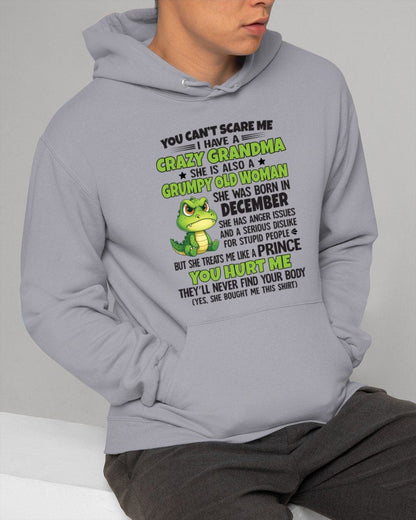 DECEMBER - YOU CAN'T SCARE ME - FOR GRANDSON - GIFT FROM GRANDMA - NTTD12 (SKU09-85-12)