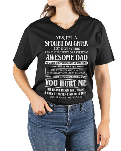 Spoiled Daughter Of Awesome Dad - Perfect Gift For Your Daughter From Dad - DTSM00 (SKU07-172-00)