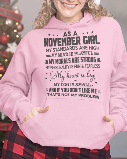 AS A NOVEMBER GIRL - MY STANDARDS ARE HIGH - DTSM11 (SKU05-64-11)