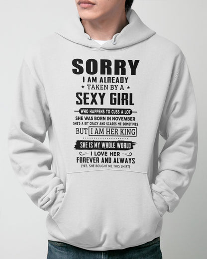 Sexy November Girl - Perfect T-Shirt For Your Boyfriend DTSM11 (SKU-07-99-11)