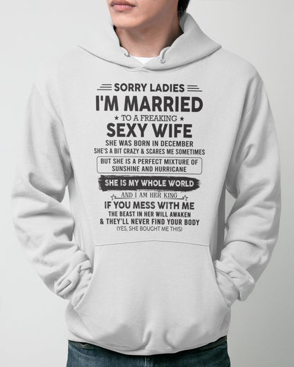 Sexy December Wife - Perfect T-Shirt For Your Husband DTSM12 (SKU-07-120-12)