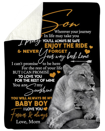 Special gift for son Blanket From Mom