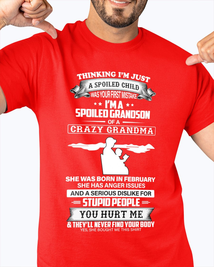 Spoiled by Grandma Shirt February Edition – From Grandma to Grandson NTTD02 (SKU-GMS2-02)