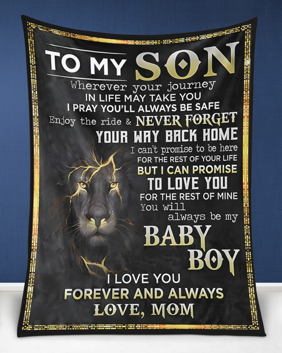 Special Gift For Your Son Blanket - From Mom (SKUB12-63)