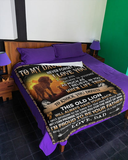 Special Gift For Your Daughter Blanket - From Dad