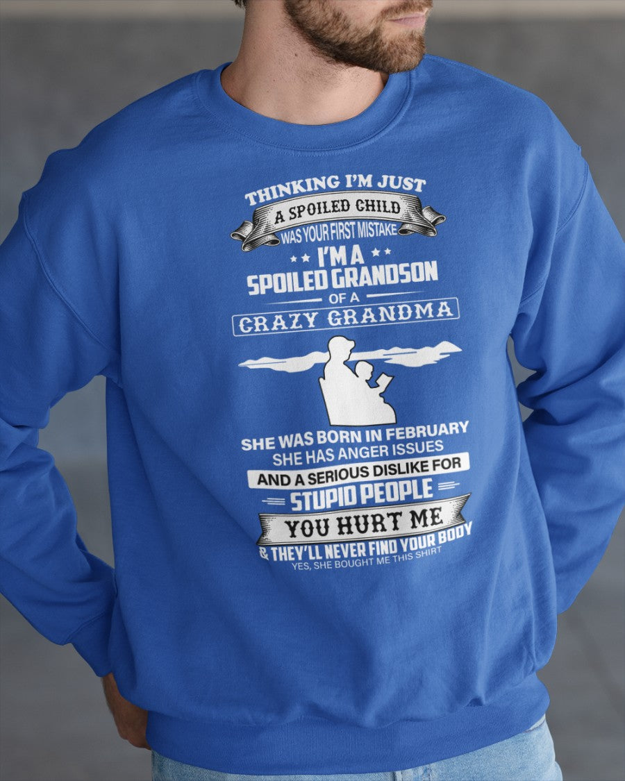 Spoiled by Grandma Shirt February Edition – From Grandma to Grandson NTTD02 (SKU-GMS2-02)