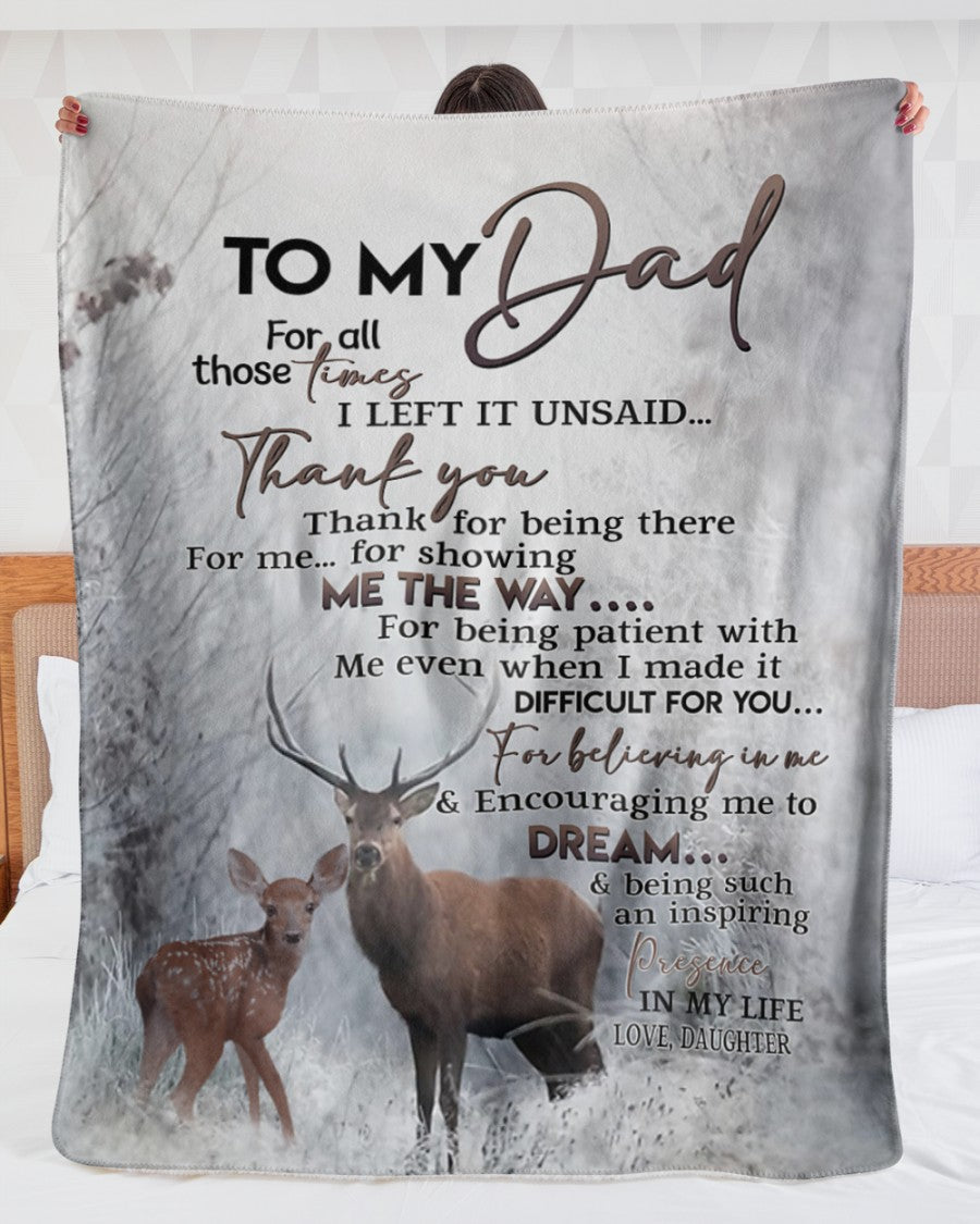 Special gift for your Dad from daughter Blanket