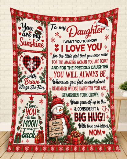 Special Gift For Your Daughter Blanket - From Mom (SKU2609-374)